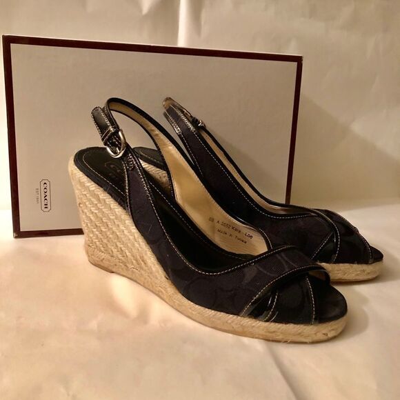 Coach Wedges Sandals NWT/NIB - Picture 1 of 7